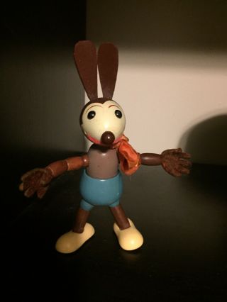 Rare Disney 1930 Deans Rag Wood Mickey Mouse Oswald Rabbit Jointed Doll Antique 6