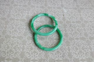 Fine Chinese Jadeite Emerald Jade Bangle Bracelet