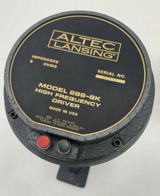Four Vintage Altec Lansing 288 - 8K Drivers W/ 34656 Mantaray Horn Throat Adaptors 6