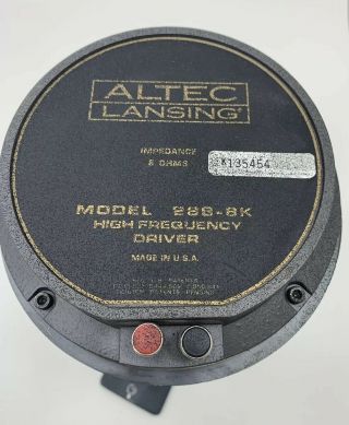 Four Vintage Altec Lansing 288 - 8K Drivers W/ 34656 Mantaray Horn Throat Adaptors 8