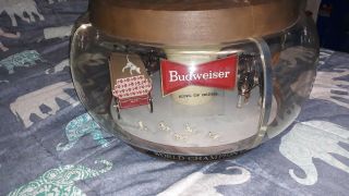 Vintage Budweiser Clydesdale Rotating Carousel Light