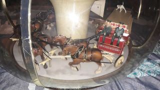 Vintage Budweiser Clydesdale Rotating Carousel Light 4