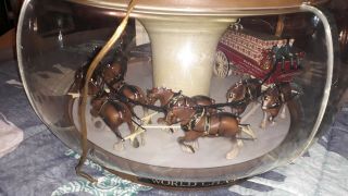 Vintage Budweiser Clydesdale Rotating Carousel Light 5