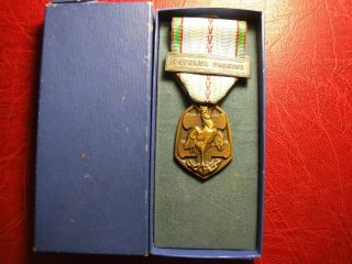French Cross Of Lorraine 1939 - 45 Wwii Passive Defense Medal