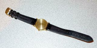 VINTAGE MENS 33MM LONGINES AUTOMATIC 18K GOLD WATCH w/DATE 8