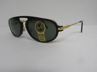 Vintage B&L Ray Ban Traditionals Tortoise Black G - 15 W1541 Premier USA NOS 3