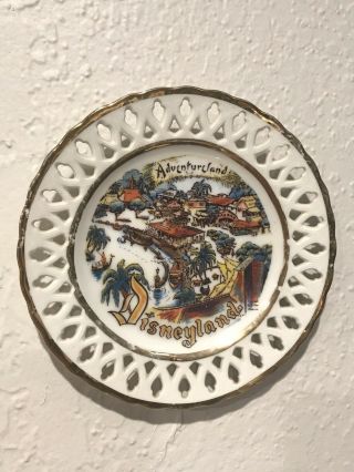 Vintage Disneyland Adventureland Souvenir Plate By Eleanore Welborn