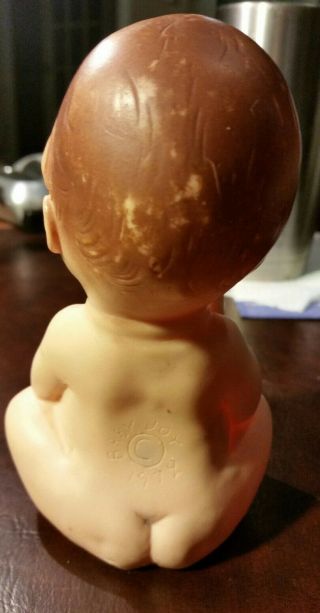Vintage Rubber Squeak Toy Baby Joy 1972 in Diaper Squeaker 3