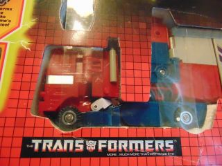 Vintage 1980 ' s Transformers Powermaster Optimus Prime G1 - BOX 11