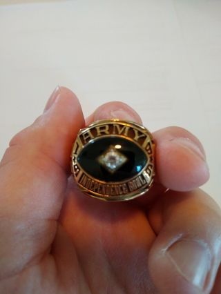 1996 Army Independence Bowl Players Championship Ring 10kt Gold Rare