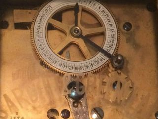 Antique Bank Vault Time Lock Sargent & Greenleaf Bronze Brass Rochester NY 10