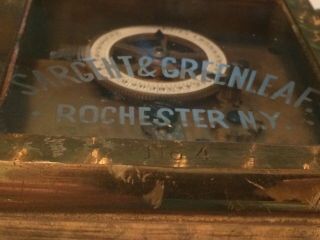 Antique Bank Vault Time Lock Sargent & Greenleaf Bronze Brass Rochester NY 2