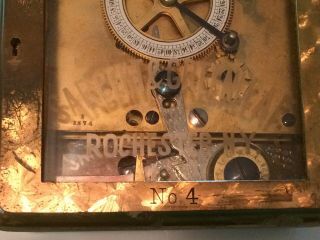 Antique Bank Vault Time Lock Sargent & Greenleaf Bronze Brass Rochester NY 4