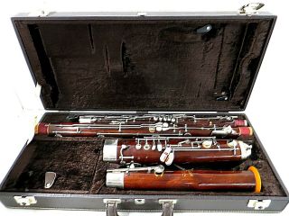 Sonora Vintage Bassoon Sn 4720 Oscar Adler & Company W/ 2 Staples,  Case