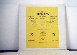 SUN RA Arkestra LP Lanquidity 1978 Philly Jazz Hand Made Cover rare 2