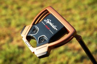 Rare Tour Issue TaylorMade Copper Spider X Putter T Sightline PVD Black Shaft 2