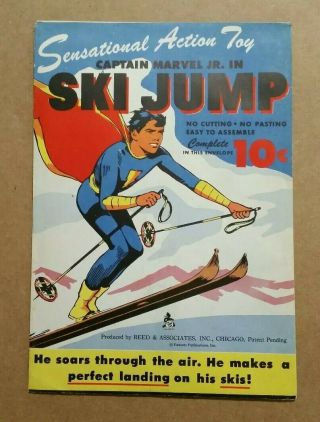Captain Marvel Jr. ,  Ski Jump Paper Toy (in Package) 1940 