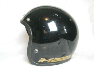 Vintage Bell RT Black Motorcycle Helmet,  Size 7 3/4,  (D.  S. ) 3