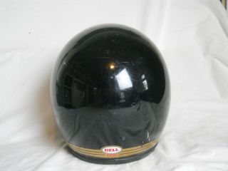 Vintage Bell RT Black Motorcycle Helmet,  Size 7 3/4,  (D.  S. ) 4