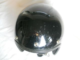 Vintage Bell RT Black Motorcycle Helmet,  Size 7 3/4,  (D.  S. ) 5