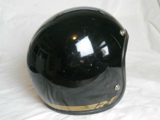 Vintage Bell RT Black Motorcycle Helmet,  Size 7 3/4,  (D.  S. ) 9