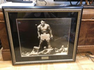 Muhammad Ali Rare Autograph Signed 16x20 Photo,  Frame Better Than Psa/dna L@@k