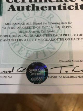 Muhammad Ali Rare Autograph Signed 16x20 Photo,  Frame Better Than PSA/DNA L@@k 8