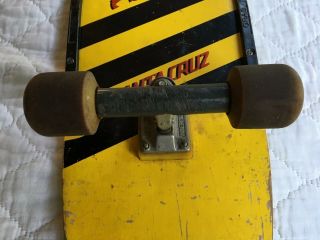 Vintage Duane Peters Santa Cruz 5 Stripe Rare Yellow and Black Complete Board 6