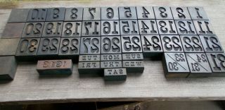 Antique Letterpress Wood Type Printer Block - Complete Calender Days - Days Of Week