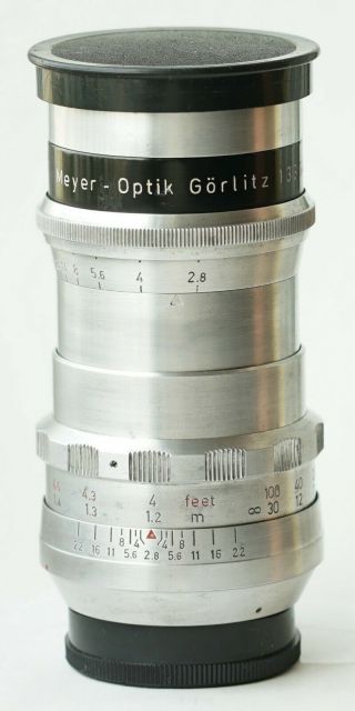 Rare Meyer - Optik Gorlitz Trioplan Red V f/2.  8 100mm Lens M42 Unique Bokeh 9