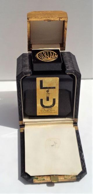 Vintage Art Deco Box,  Guerlain Perfume " Liu " Baccarat? With Contents