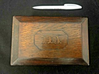Collectors: A Victorian Era Small Inlaid Wooden Tea Caddy.  $1 Eofy