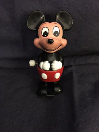 Vintage Walt Disney Productions Wind Up Mickey Mouse Made In China By Tomy