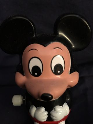 Vintage Walt Disney Productions WIND UP MICKEY MOUSE Made In China by TOMY 5