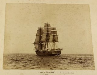 c1888 - 90 | nine rare albumen photographs yachts sydney australia,  samoa wreck 12