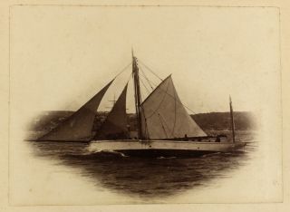 c1888 - 90 | nine rare albumen photographs yachts sydney australia,  samoa wreck 4