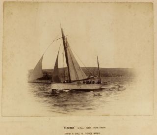 c1888 - 90 | nine rare albumen photographs yachts sydney australia,  samoa wreck 6