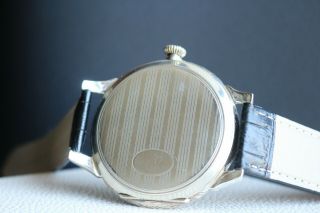 OMEGA PLAYING CARDS Vintage 1926`s EXTRA WIDE FACE Engraved Swiss Wrist Watch 4
