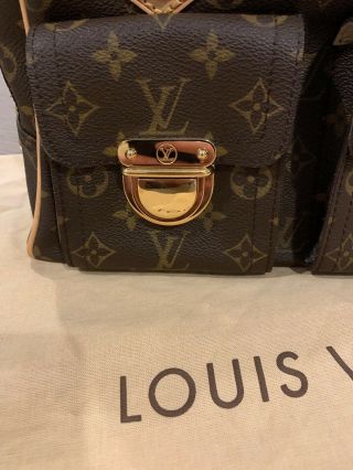 Vintage Louis Vuitton Manhattan PM Monogram Bag In - Rare 10