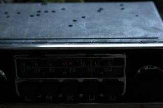 Vintage ' 70s Blaupunkt Frankfurt typ D 7631 640 000 car radio w face plate LMKUU 6