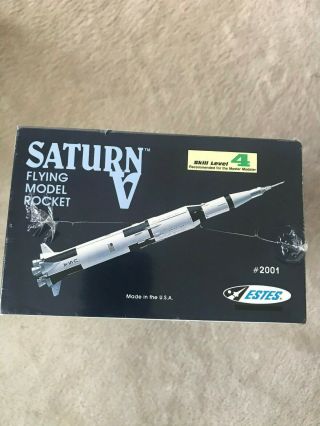 Vintage Estes Flying Model Rocket Saturn V 1/100 scale 7