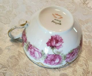 Antique Haviland & Co.  Limoges France Drop Rose Cup & Saucer 7