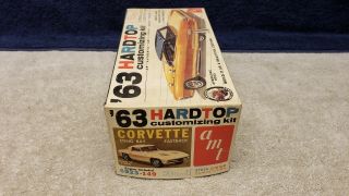 Vintage AMT ' 63 Corvette Split Window 3 in 1 Customizing Kit 1/25 Scale Boxed 2