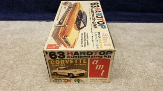 Vintage AMT ' 63 Corvette Split Window 3 in 1 Customizing Kit 1/25 Scale Boxed 4