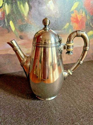 Antique Christofle Small Bachelor Single Serve Silver Plate Teapot