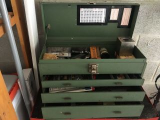 Vintage Kennedy Machinist Tool Chest With Tools
