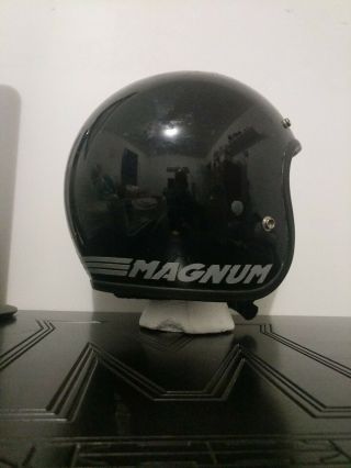 Vtg Bell Magnum Motorcycle Helmet Size 7½ Black Snell 75 6