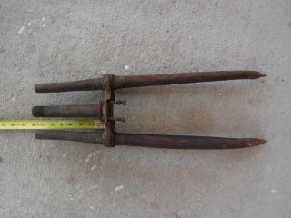 antique motorcycle leaf spring fork 3