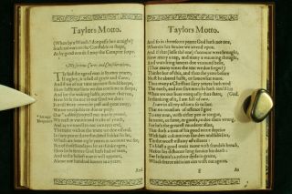 John Taylor TAYLOR ' S MOTTO 1621 Water Poet Jacobean Very Rare 1ST ED & ISSUE NR 10
