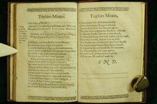 John Taylor TAYLOR ' S MOTTO 1621 Water Poet Jacobean Very Rare 1ST ED & ISSUE NR 12